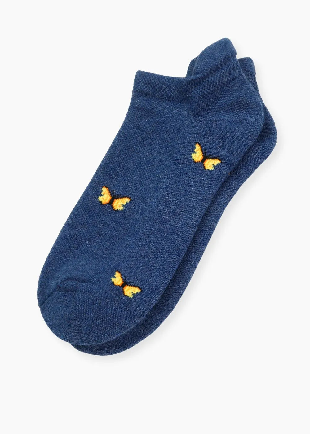 Butterfly Ankle Compression Socks (Navy Blue)